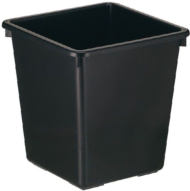 Prullenbak - Zwart - Kunststof - 30 Liter