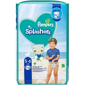 Pampers Splashers Maat 5-6, 10 Wegwerpbare Zwemluiers