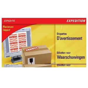 ETIKET AVERY ZWECK L7990R-25 99.1X67.7 NEON RD WARNING