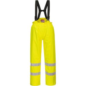 Portwest - Bizflame S781 - Gevoerde Regenbroek - Geel - Hi-Vis - Antistatisch