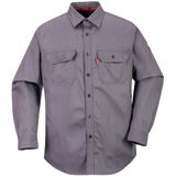 Portwest Bizflame Shirt - Grijs - Katoen/Nylon - Vlamvertragend