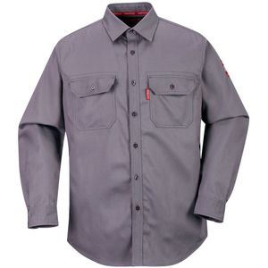 Portwest Bizflame Shirt - Grijs - Katoen/Nylon - Vlamvertragend