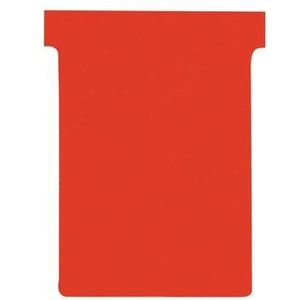 Nobo T-planbordkaarten index 3, ft 120 x 92 mm, rood