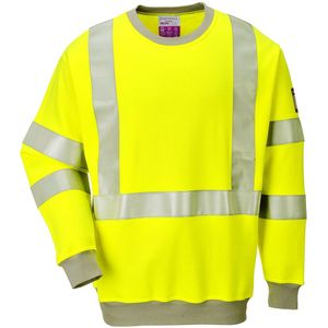 Portwest FR Modaflame Anti-statisch Hi-Vis Sweatshirt FR72 - Geel - L