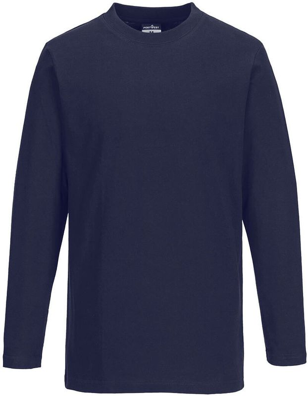 Portwest - B196 - T-shirt met Lange Mouw - Marine
