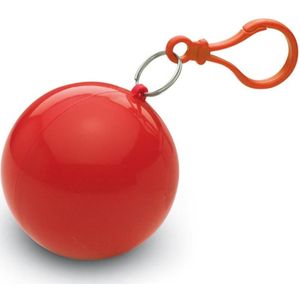 Poncho in kunststof bal Nimbus, rood