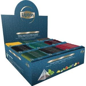 Lipton thee assortiment Exclusive Selection, 9 smaken, display van 108 zakjes