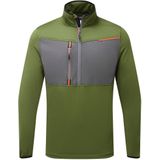 WX3 Tech Fleece met halve rits maat L, "Olive Green"