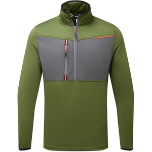 WX3 Tech Fleece met halve rits maat L, "Olive Green"