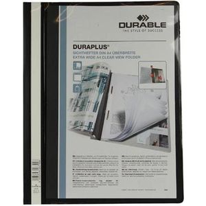 Durable personaliseerbare snelhechtmap Duraplus zwart [25x]
