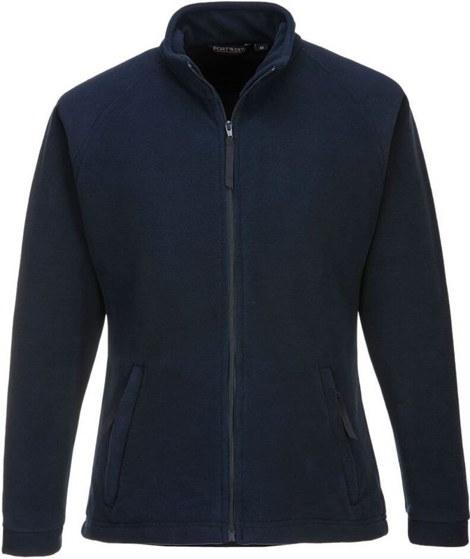 Aran Dames Fleece maat Small, Navy
