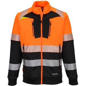 DX4 Hi-Vis klasse 1 Sweatshirt met rits maat 4XL, Orange/Black