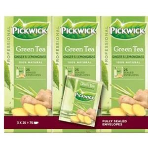 Pickwick Professional groene thee ginger lemon 2gr [3x]