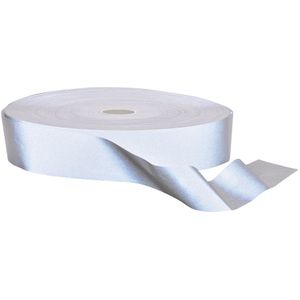 Hi-Vis Tex Reflecterende Striping 100m maat , Silver