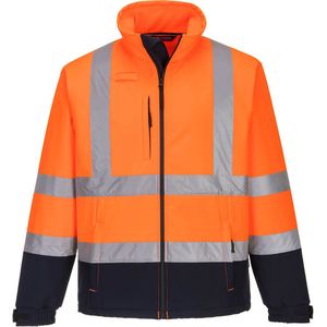 Hi-Vis contrast Softshell (3L) maat Medium, OrNa