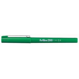 Artline 200 fineliner, groen [12x]