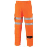 Portwest - RT46 - Combat Broek - Oranje - Duurzaam met Reflecterende Striping