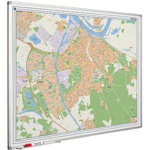 Landkaart bord Softline profiel 8mm, Nijmegen
