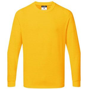 Anti-statisch ESD T-Shirt Lange Mouw maat L, "Deep Yellow"