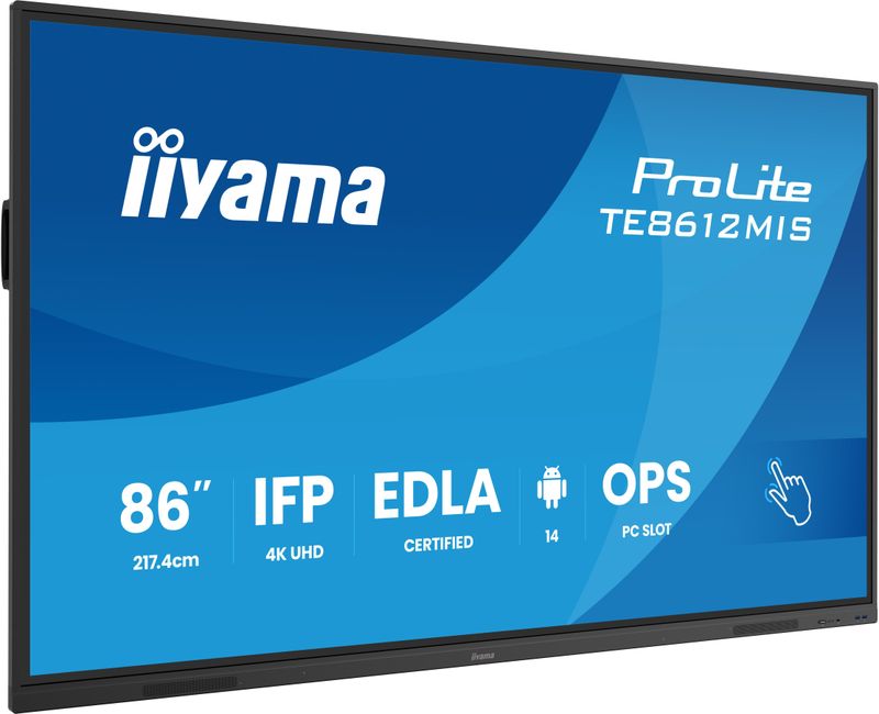 iiyama - ProLite TE8612MIS-B4AG - Interactief Scherm - 4K UHD