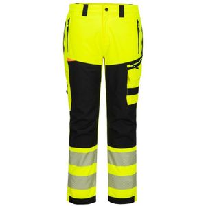 PW3 Hi-Vis Regenbroek maat 34, Yellow/Black