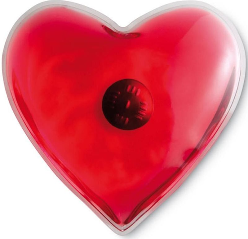 Handwarmer in hartvorm Waco, rood