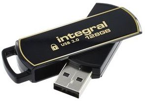 Usb-stick integral 3.0 secure 360 128gb zwart | 1 stuk