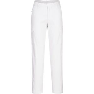 Dames stretch chino maat 28, White