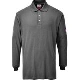 Vlamvertragende Antistatische lange mouw Polo Shirt maat XL, Grey