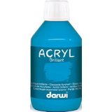 Darwi glanzende acrylverf, flacon van 250 ml, lichtblauw