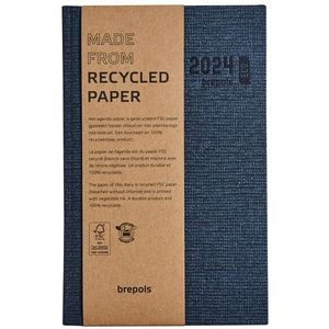 Agenda 2024 Brepols Ecoday Kazar 1dag/1pagina blauw