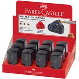 puntenslijper Faber-Castell "Sleeve" Mini enkel zwart [12x]