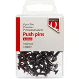 Push pins Quantore 40 stuks zwart