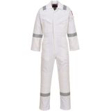 Portwest - FR50 - Vlamvertragende Antistatische Overall - Wit - 350gr