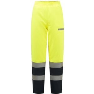 Bizflame Rain  Hi-Vis Multi-Norm Contrast FR Winterbroek maat L, Yellow/Navy