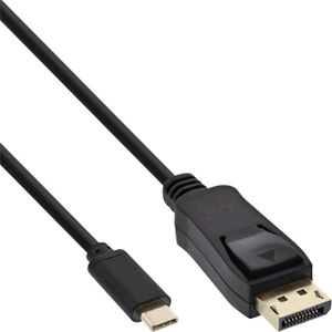 40x Kabel inLine USB-C Displayport 3.1 4K M/M 2 meter zwart