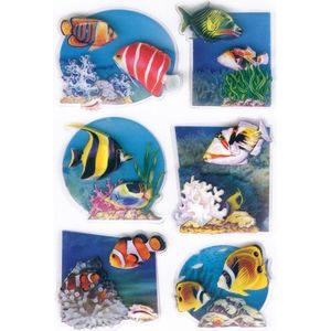 HERMA 6256 Stickers fishes, 3D folie [10x]