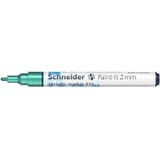Metallic marker Schneider Paint-it 011 2mm groen metallic [5x]