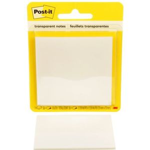 Memoblok Post-it 3M 73x73mm Transparant