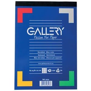 Gallery schrijfblok, ft A5, geruit 5 mm, blok van 100 vel
