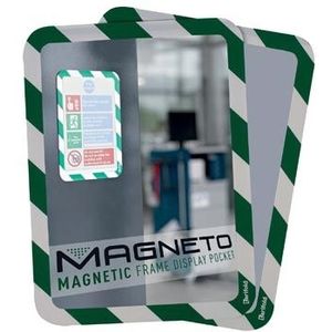 Tarifold tas met magnetische rug, ft A4 groen/wit, pak van 2 stuks