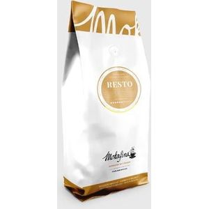 Mokafina Resto koffie gemalen koffie, pak van 1 kg, sterkte van 6