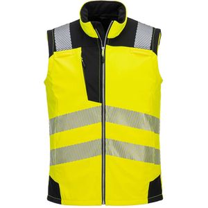 Portwest - PW325 - Softshell Gilet - Geel/Zwart - 3L