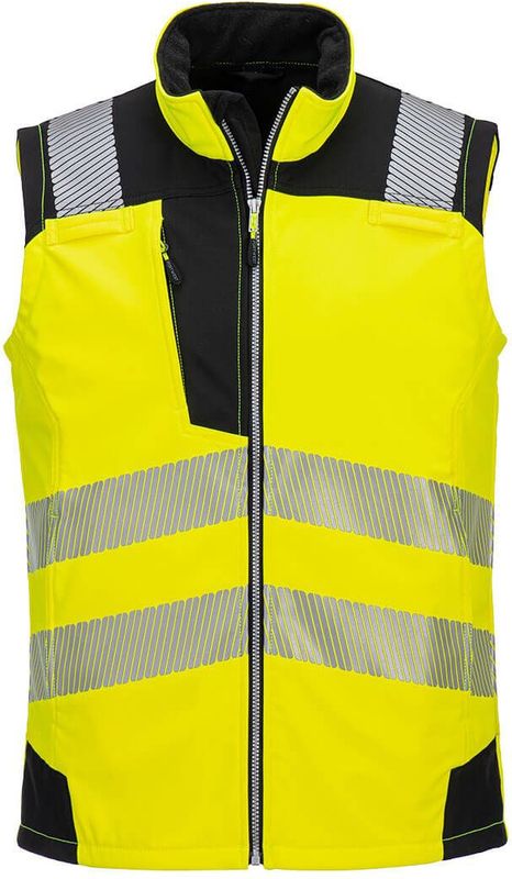 Portwest - PW325 - Softshell Gilet - Geel/Zwart - 3L