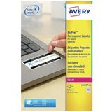 Avery Anti-fraude etiketten 45,7 x 25,4 mm, wit, Laserprinter, permanent klevend L6145-20