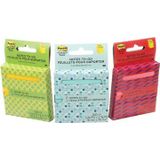 Post-it Z-Notes 'on the go', ft 76 x 76 mm, blister van 100 vel, geassorteerde kleuren