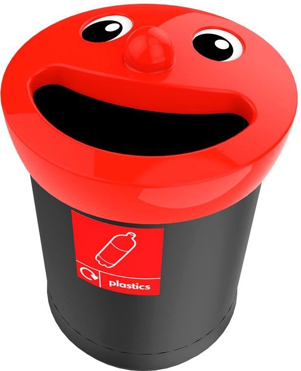 Smiley Face recycling afvalbak 52 liter, plastics (VB719457)