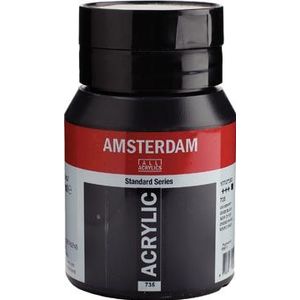 Amsterdam acrylinkt, flesje van 500 ml, oxydzwart