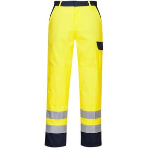Portwest - Bizflame Work Hi-Vis Broek - Geel - Vlamvertragend