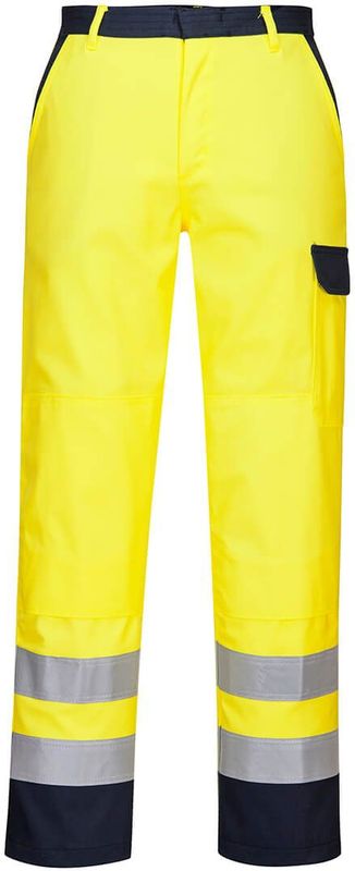 Portwest - Bizflame Work Hi-Vis Broek - Geel - Vlamvertragend
